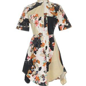 3.1 PHILIP LIM x TARGET | Multicolored Floral Print Dress | Asymetrical Hem | XL